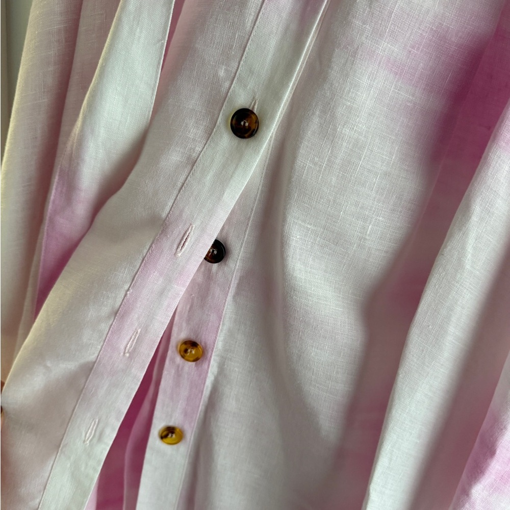 SOLID & STRIPED Light Pink Button-Down Top - image 4